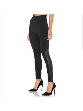 black Spanx Perforated Faux Leather Legging